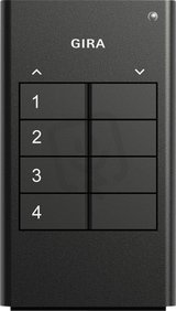 RF příruční vysílač 4x KNX antracit GIRA 512400