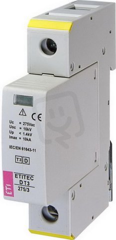 Svodič přepětí  ETITEC D T3 275/3 1+0 ETI 002440417