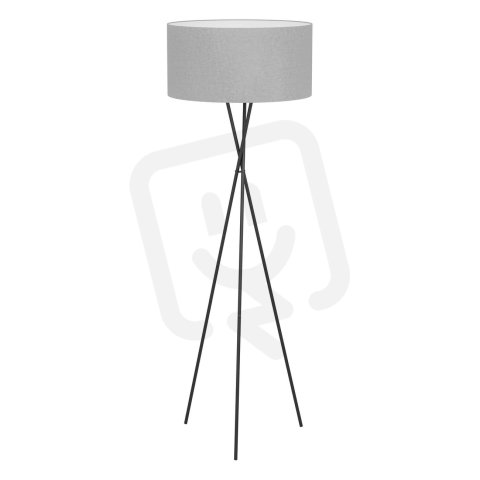 Stojací svítidlo FONDACHELLI černá/LEINEN šedá 60W IP20 EGLO 900187