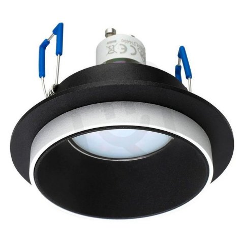 Zápustné svítidlo CAROSSO 1xGU10 d93 černá/bílá 35W IP20 EGLO 900453