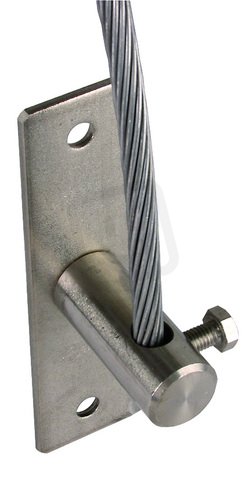 Napínací skoba pro prům. 8mm nerez s dvěma otvory pro upevnění D 9mm DEHN 241009