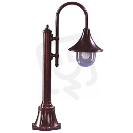 Sloupové svítidlo Diana sloup malý s ramenem hnědá antika 60W IP23 E27 916211/50