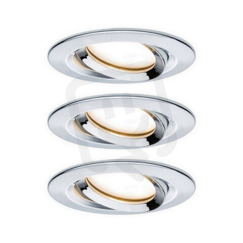 Vestavné svítidlo LED Nova Plus kruhové 3x6,8W chrom výklopné stmívatelné 936.84