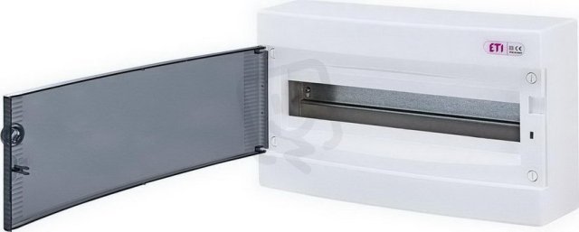 Nástěnná rozvodnice ECT18PT     18M (1x18) IP40 ETI 001101002