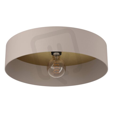 Stropní svítidlo DUAIA TAUPE/dřevo/mosaz 1X40W IP20 EGLO 900838