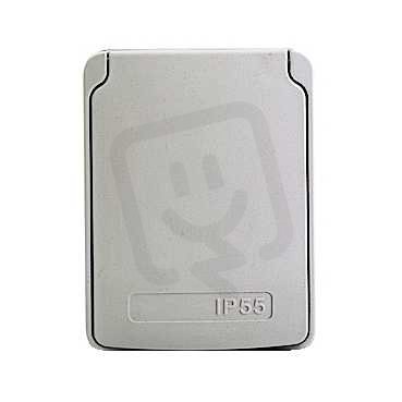 Schneider 81143 Zásuvka se 2 adaptéry RJ45 Infra+ IP65 šedá