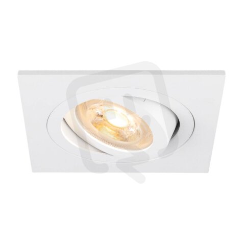NEW TRIA 75 stropní vestavné svítidlo čtvercové max. 10W GU10 bílá SLV 1007377