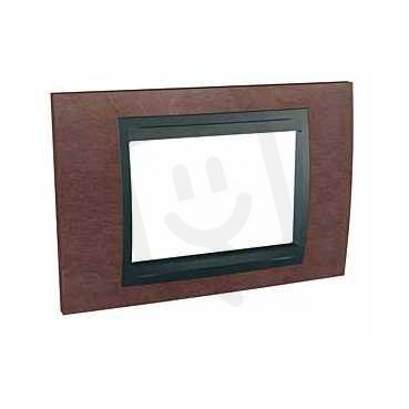 Unica Top Krycí rámeček trojmodulový, Tabaco/Grafit SCHNEIDER MGU66.103.2M4
