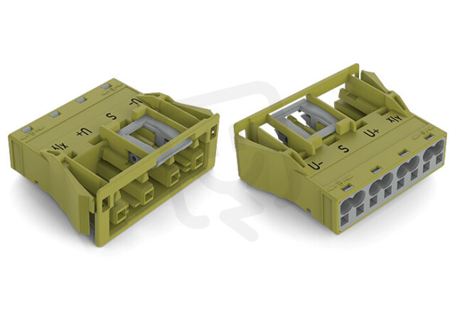 Zásuvka Snap-In 4pól. Kód. B světle zelená WAGO 770-764/071-000