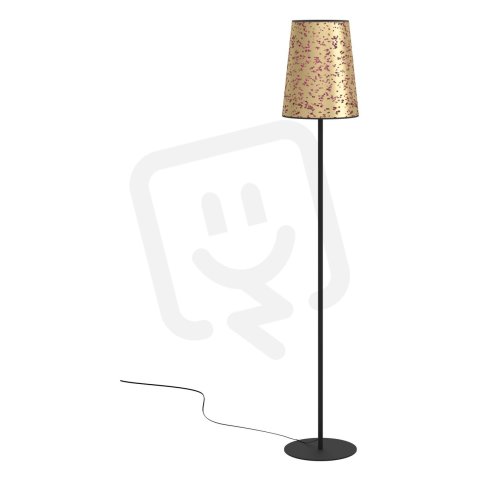 Stojací svítidlo CASTUERA černá/zlatá lístky růže 1X25W EGLO 390295