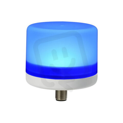 Svítidlo signální E-LITE 24 V, DC, IP66, M12, modrá, světle šedá SIRENA 28241