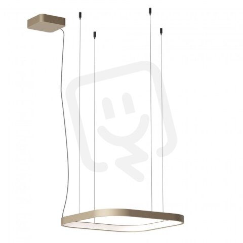 Závěsné svítidlo ORION SU LED 500*500 40W CCT 27/3/4K SILVER COFFEE (SQ)DALI