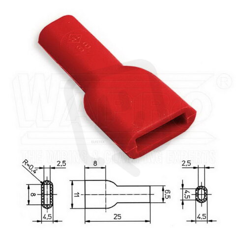KRT2-63-PVC-RD kryt pro lisovací konekto