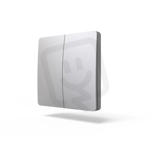 Bezdrátový vypínač Kinetic Wireless Switch S 2P samonapájecí, stříbrná, 2P