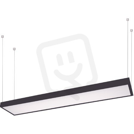 Závěsné svítidlo Quatro panel S 1200x200 závěs černá 2x28W IP20 G5 913256/07