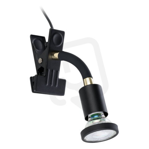 Skřipcové svítidlo PARRINI 1 GU10 4,5W IP20 černá/mosaz  EGLO 300914
