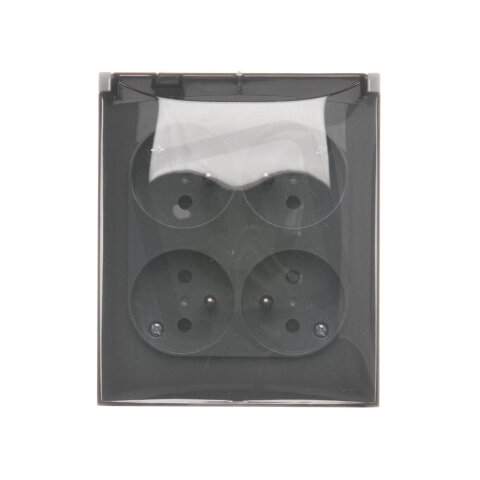 Zásuvka silová 4 násobná (přístroj s kry