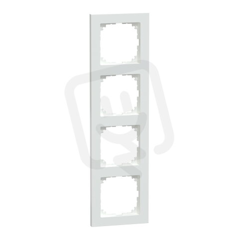 Rámeček Merten M-Pure, čtyřnásobný, active white, lesklý plast MEG4040-3625