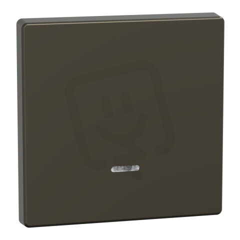 Klapka, Merten System D, s kontrolním okénkem, mocca kovová, kov MEG3320-6052