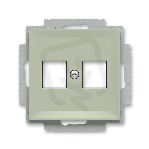 ABB ZONI Kryt zásuvky komunikační přímé (2x) olivová 5014T-A02018 243