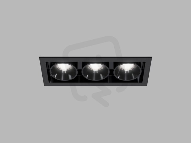 Zápustné svítidlo LED2 RIVA MAXI 3, B DALI/PUSH 15W 3000K/3500K/4000K UGR černá