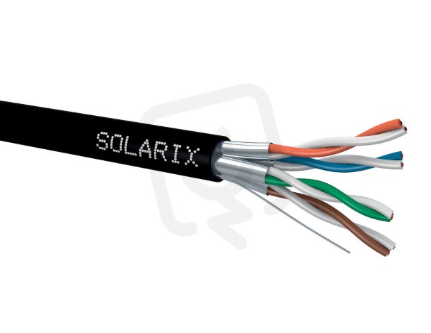 Instalační kabel CAT6A STP PE Fca 500m/cívka SOLARIX 26000040