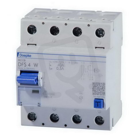Proudový chránič DFS4W 063-2/0,50-A 4P, 63 A, 0.50 A DOEPKE 09147961