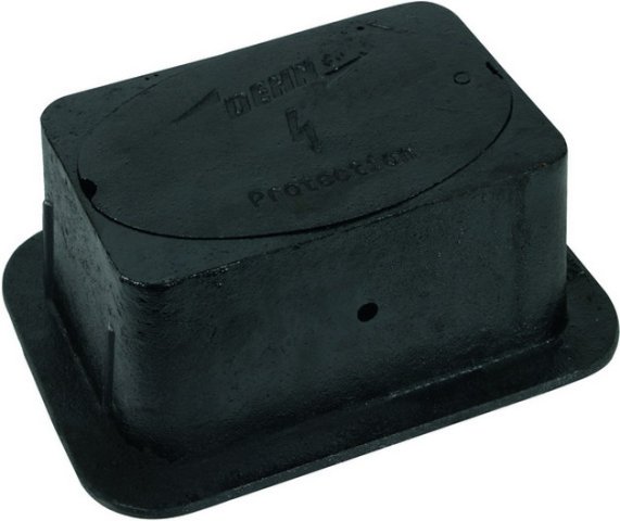UF - krabice pro zkušební svorky (bez svorky) 230x150x120mm, litina, barva černá