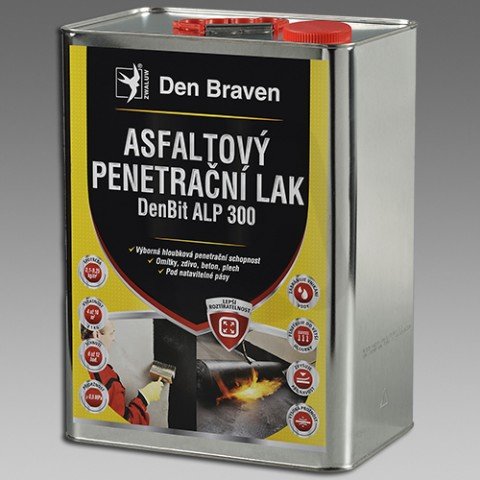 DenBraven 10990BI Asfaltový penetrační lak ALP300 - 9 kg DenBit F