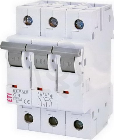 Jistič ETIMAT 6 3p C4 6kA ETI 002145510