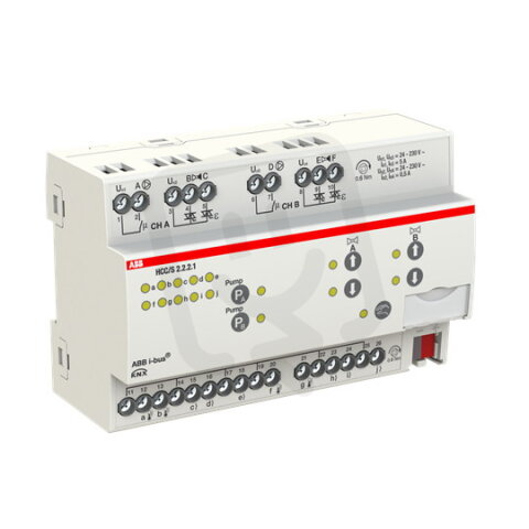 ABB KNX Řadový regulátor otopný/chladicí 2nás 3st. man.ovládání HCC/S 2.2.2.1