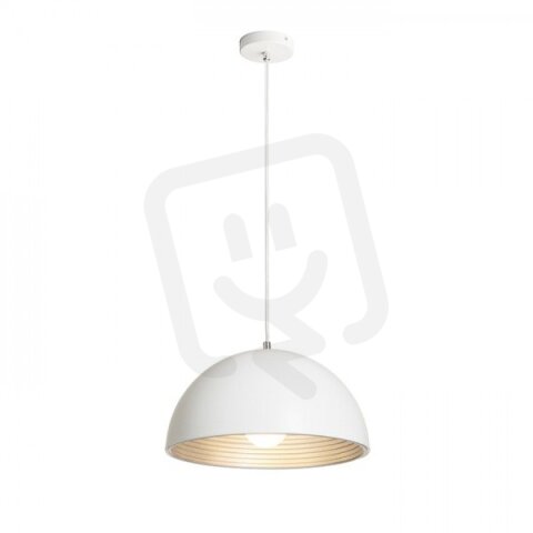 CARISSIMA 40 závěsná matná bílá/stříbrnošedá 230 E27 42W RENDL R13048