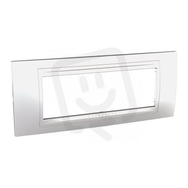 Unica Allegro Krycí rámeček šestimodulový, Silver SCHNEIDER MGU4.106.60