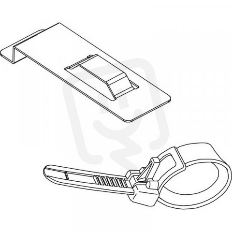 Spona pro zajištění USB kabelu pro panely XBTGT 2000 (5ks) SCHNEIDER XBTZGCLP1