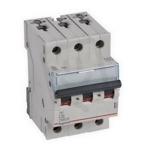 TX3 JISTIČ, 3 PÓLOVÝ, CHAR. C, 6A 6000A LEGRAND 403541