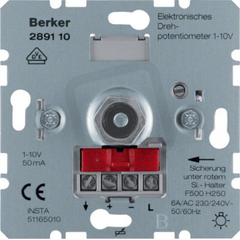 Otočný potenciometr 1 - 10 V BERKER 289110