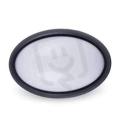8W Dome Light Oval Black Body Warm White IP66, VT-8014 V-TAC SKU1267