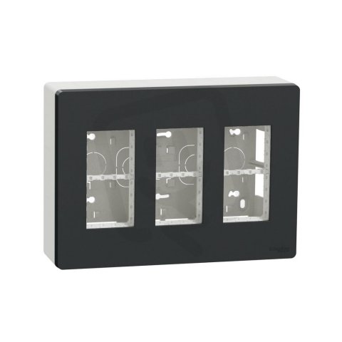 Centrální jednotka NOVÁ UNICA SYSTEM+ 3x4 moduly vertikální povrchová, Antracit