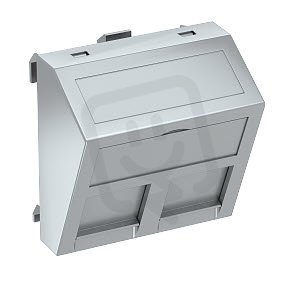 OBO DTS-2C AL1 Nosiče datové techniky, 45x45mm, hliníkový lak, Polykarbonát, PC