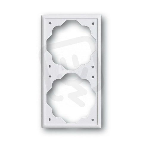 IMPULS Dvojrámeček alpská bílá 1722-74 ABB 2CKA001754A2429