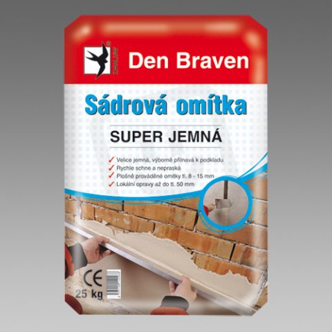 DenBraven 00410GY Sádrová omítka Super - jemná 5 kg