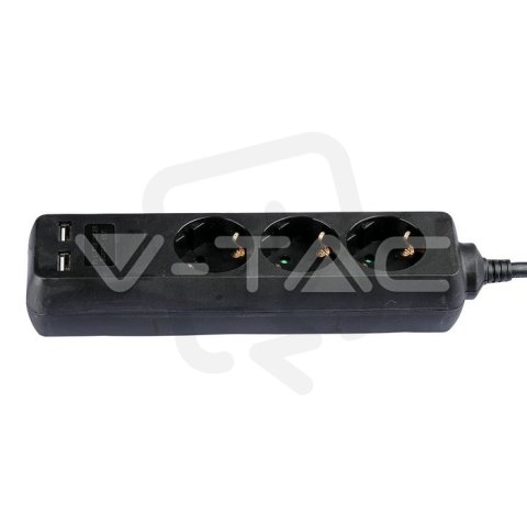 3 Ways Socket With 2 USB (3G 1.5MM2 X 1.