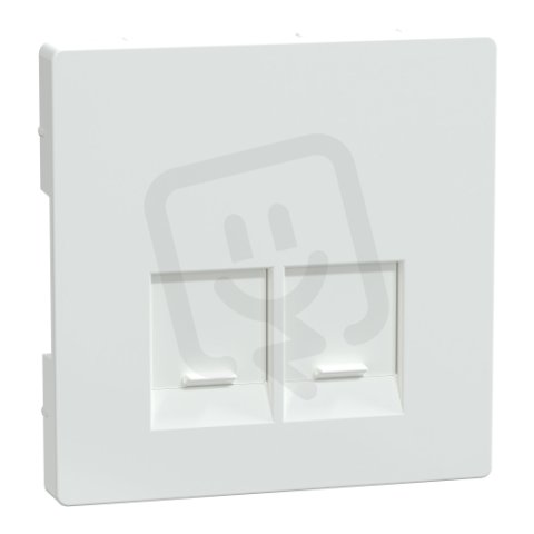 Centrální deska Merten D-Life pro 2xRJ45 Actassi Lotus White MTN4572-6035