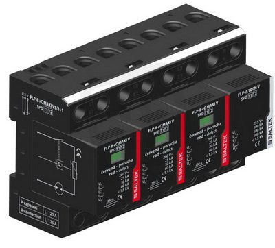 FLP-B+C MAXI VS/3+1 kombinovaný svodič TT 100kA(10/350)100kA(8/20) SALTEK A03572