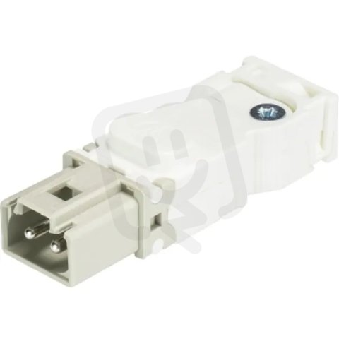 vidlice na kabel, 2-pól, gesis mini GST15i2, samec, barva bílá