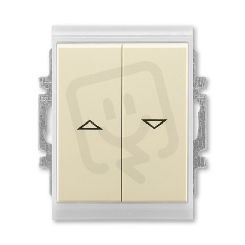 ABB 3558E-A88943 21 Ovládač žaluziový jednopólový (1/0+1/0 s blokováním), IP44