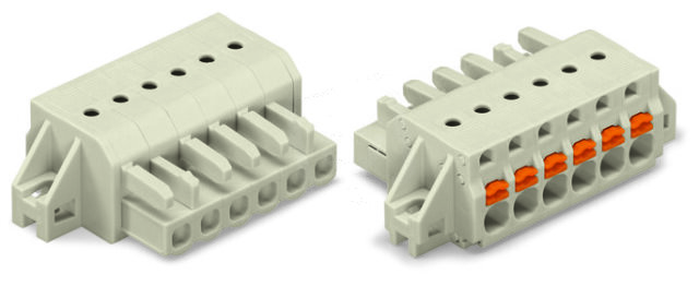 Pružinová svorka Push-in CAGE CLAMP sv.šedá 2,5mm2 14pól. WAGO 2721-114/031-000