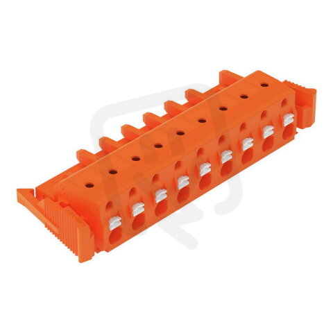 Pružinová svorka CAGE CLAMP oranžová 2,5mm2 9pól. oranžová WAGO 2231-709/037-000