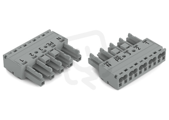 Zdířka 5pól. Kód. B šedá WAGO 770-245/062-000