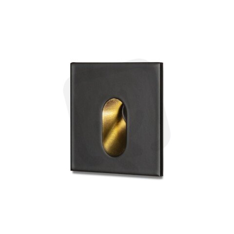 MEMPHIS SQ zápustná do stěny černá 230V LED 3W 60° 3000K RENDL R13955